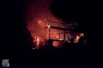 Pożar zabudowań gospodarczych w Wilczycach